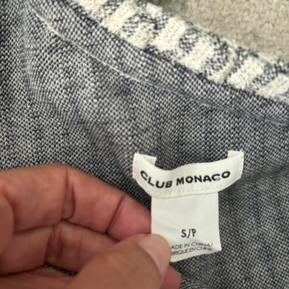 Club Monaco one shoulder ruffle summer stripe top like JCrew Sz S - Picture 5 of 6